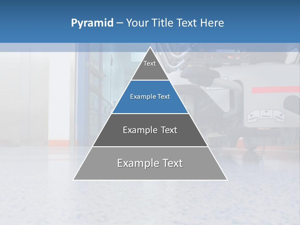 Sickbed In Corridor PowerPoint Template