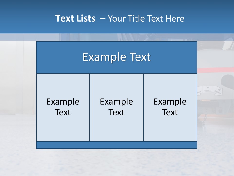 Sickbed In Corridor PowerPoint Template