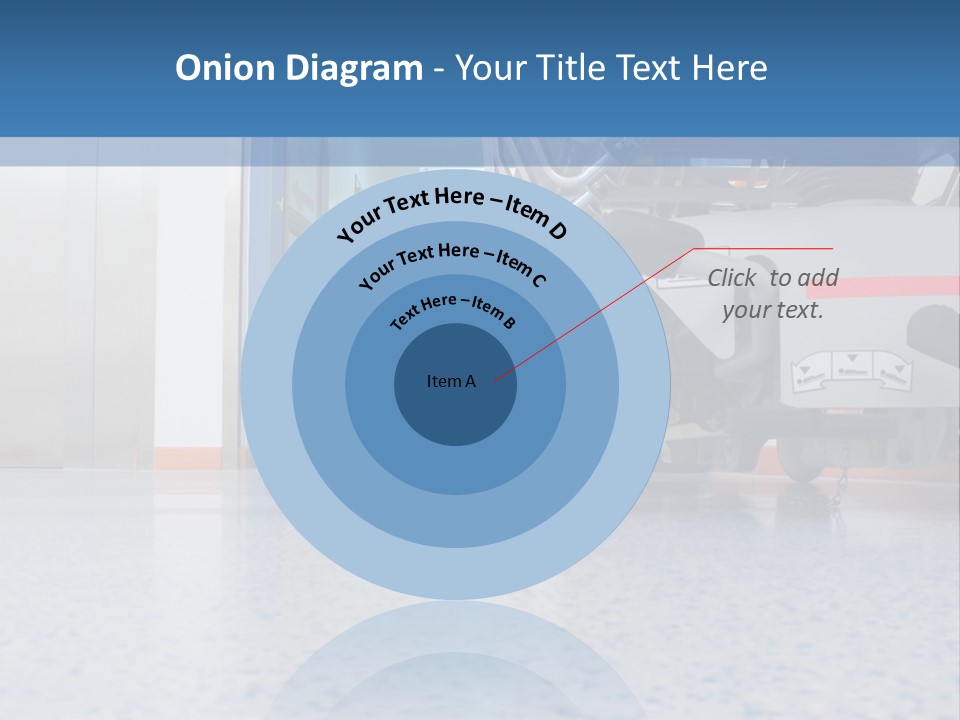 Sickbed In Corridor PowerPoint Template