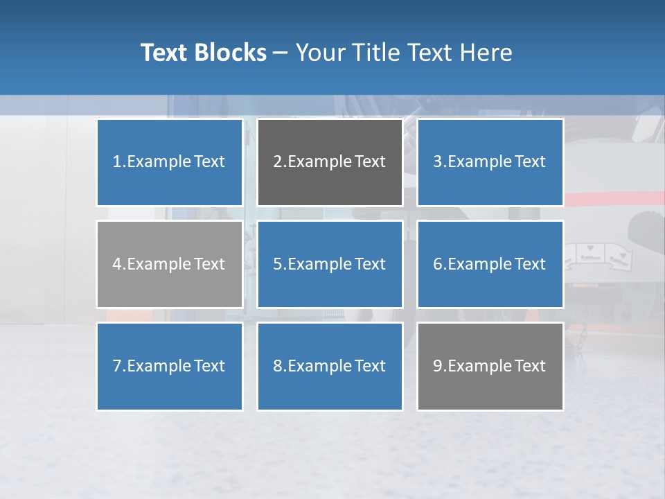 Sickbed In Corridor PowerPoint Template