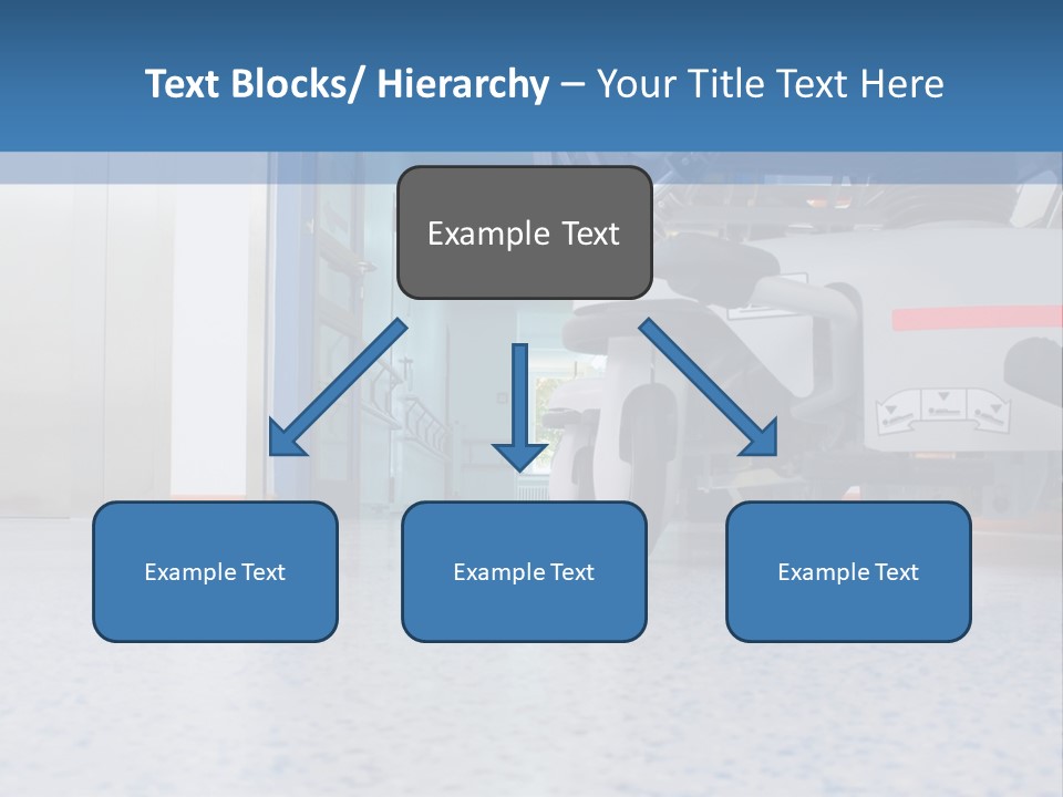 Sickbed In Corridor PowerPoint Template