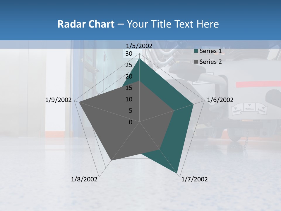 Sickbed In Corridor PowerPoint Template