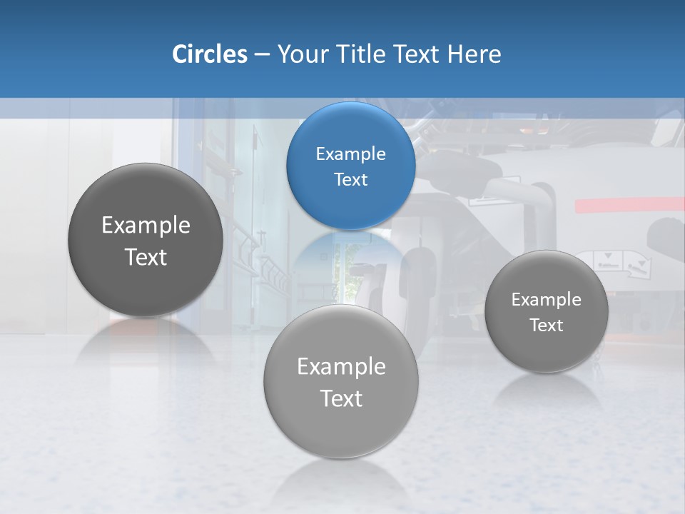 Sickbed In Corridor PowerPoint Template