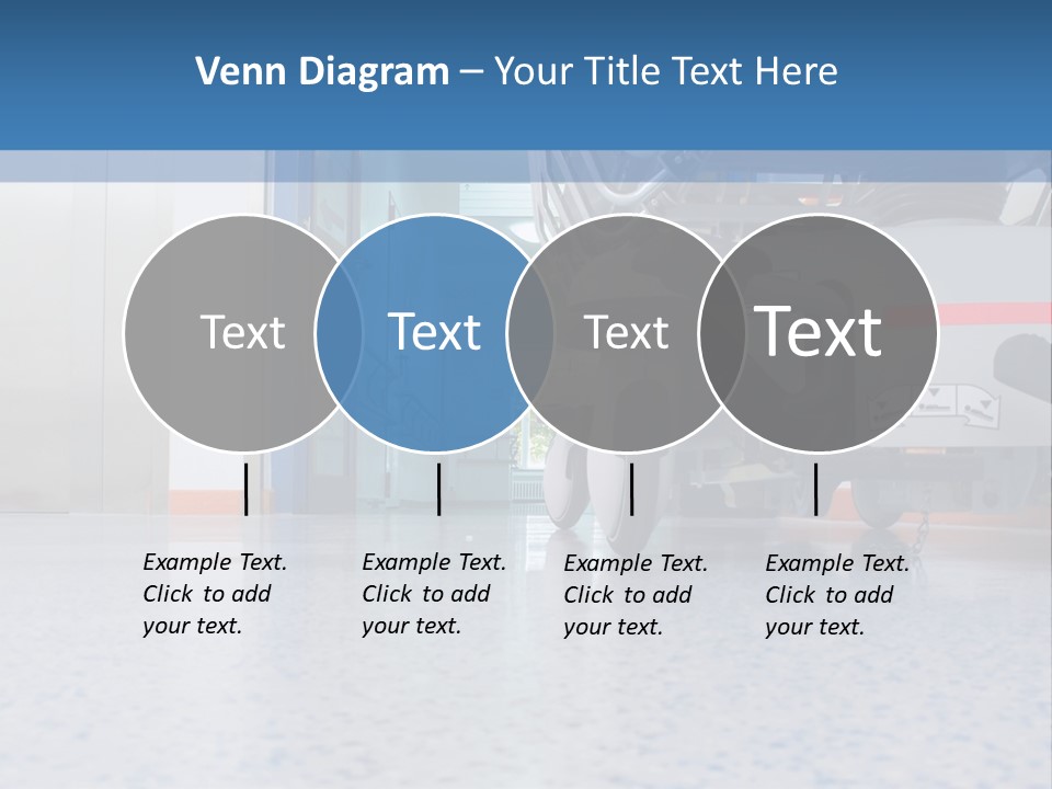 Sickbed In Corridor PowerPoint Template