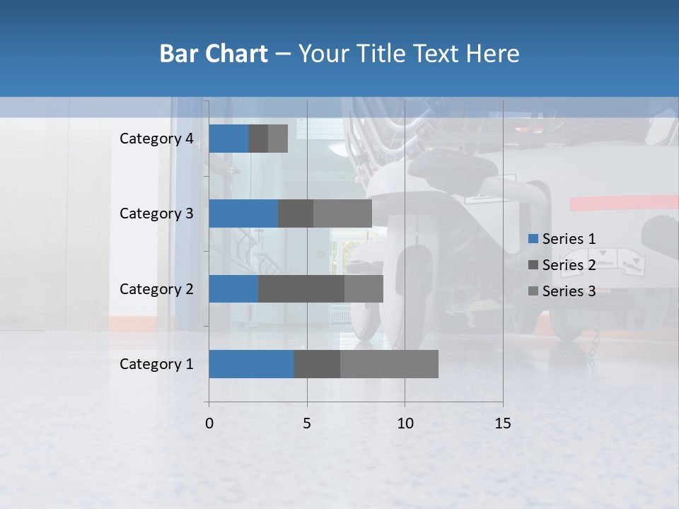 Sickbed In Corridor PowerPoint Template