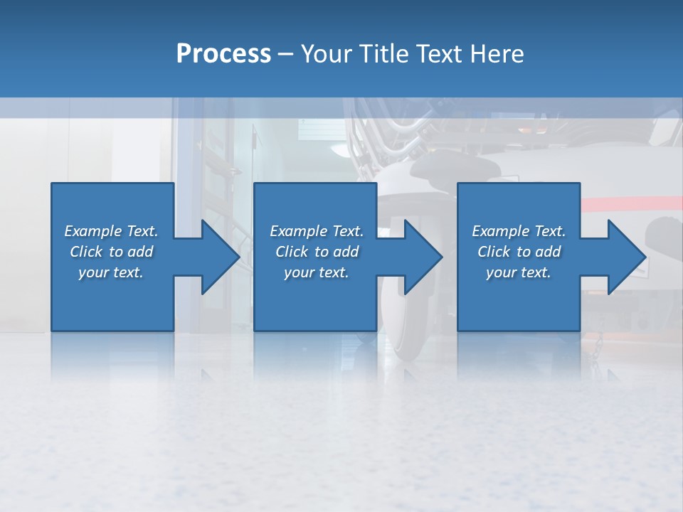 Sickbed In Corridor PowerPoint Template