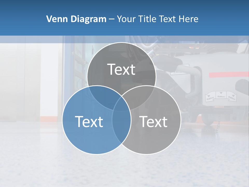 Sickbed In Corridor PowerPoint Template