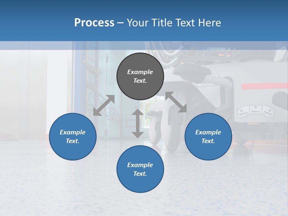 Sickbed In Corridor PowerPoint Template