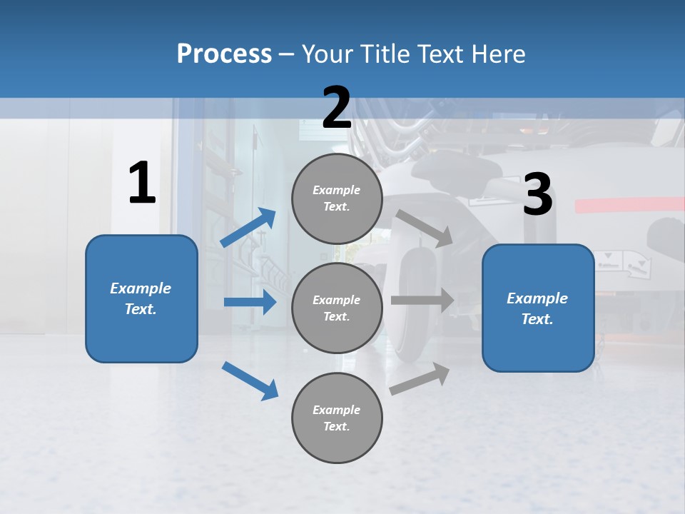 Sickbed In Corridor PowerPoint Template