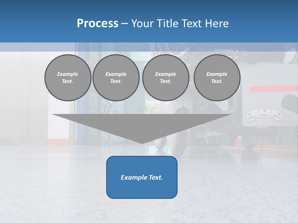 Sickbed In Corridor PowerPoint Template