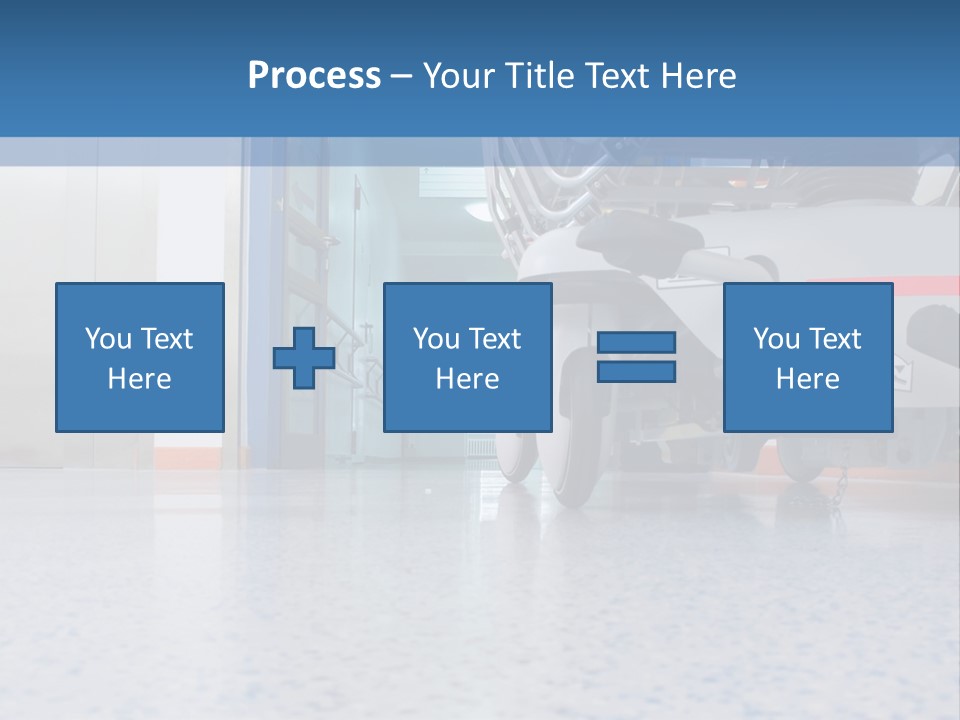 Sickbed In Corridor PowerPoint Template