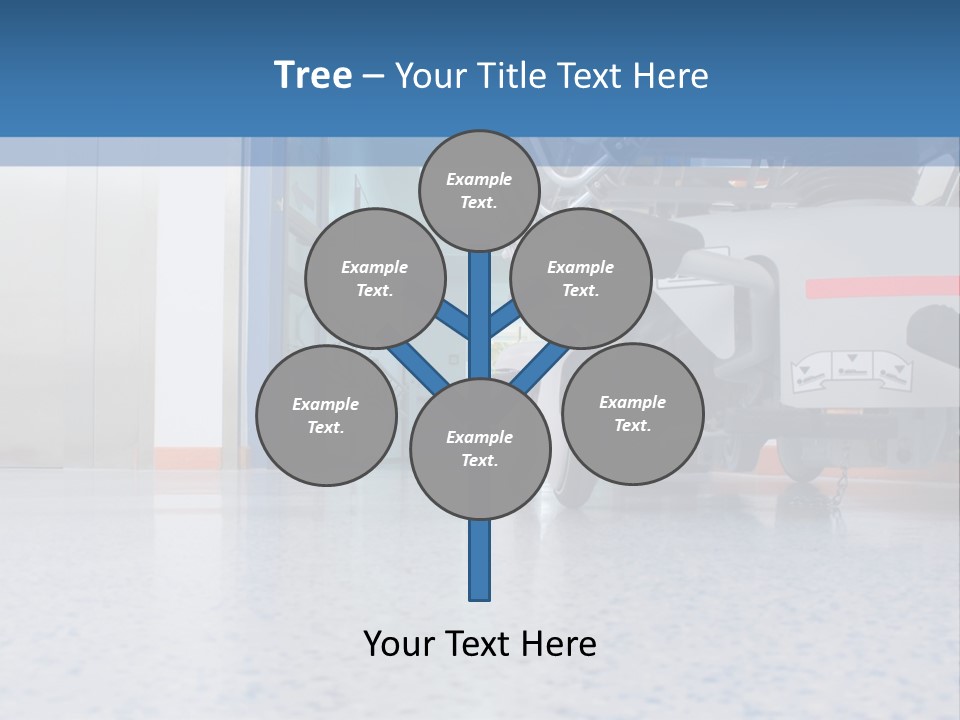 Sickbed In Corridor PowerPoint Template
