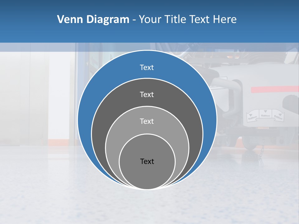 Sickbed In Corridor PowerPoint Template