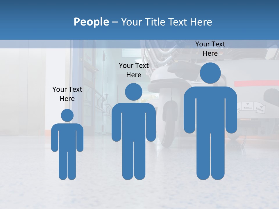 Sickbed In Corridor PowerPoint Template