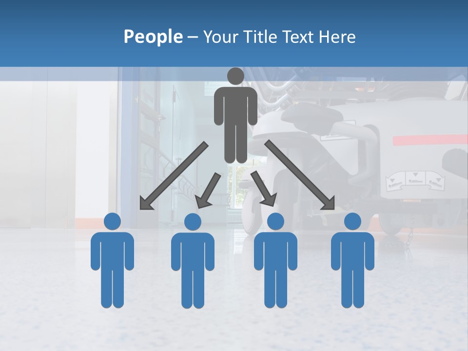 Sickbed In Corridor PowerPoint Template