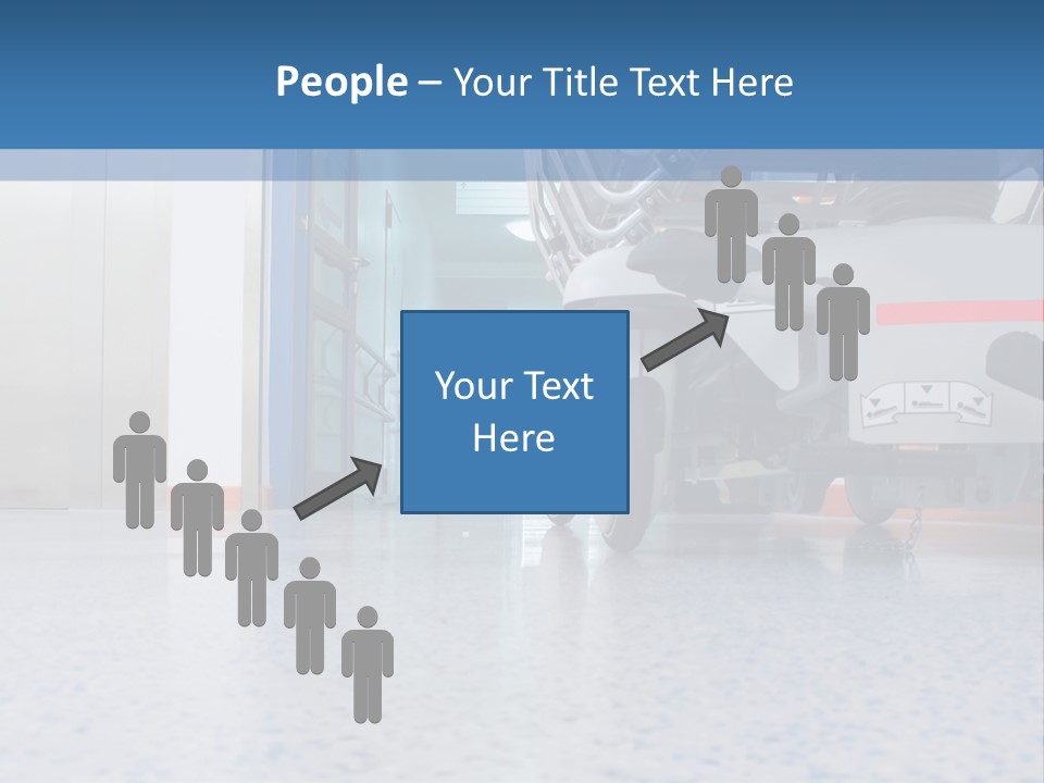 Sickbed In Corridor PowerPoint Template