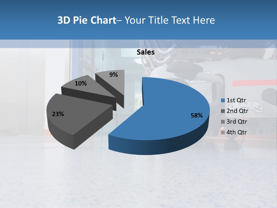Sickbed In Corridor PowerPoint Template