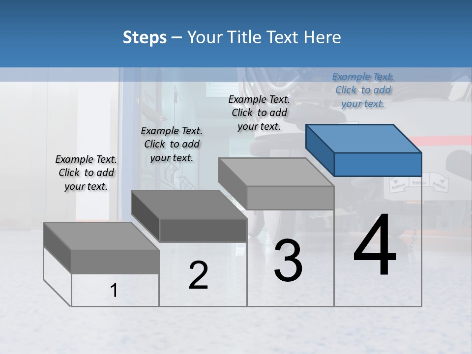 Sickbed In Corridor PowerPoint Template