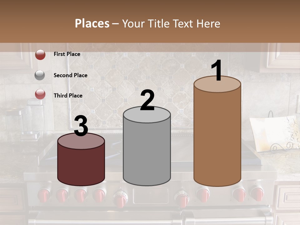 A Stove Top Oven Sitting Inside Of A Kitchen PowerPoint Template