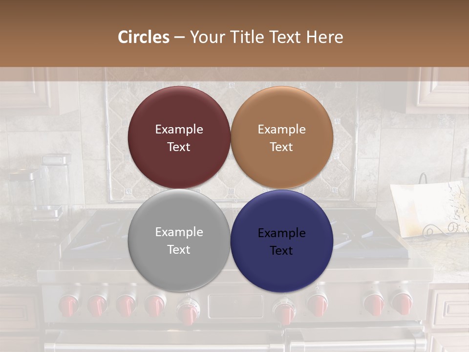 A Stove Top Oven Sitting Inside Of A Kitchen PowerPoint Template