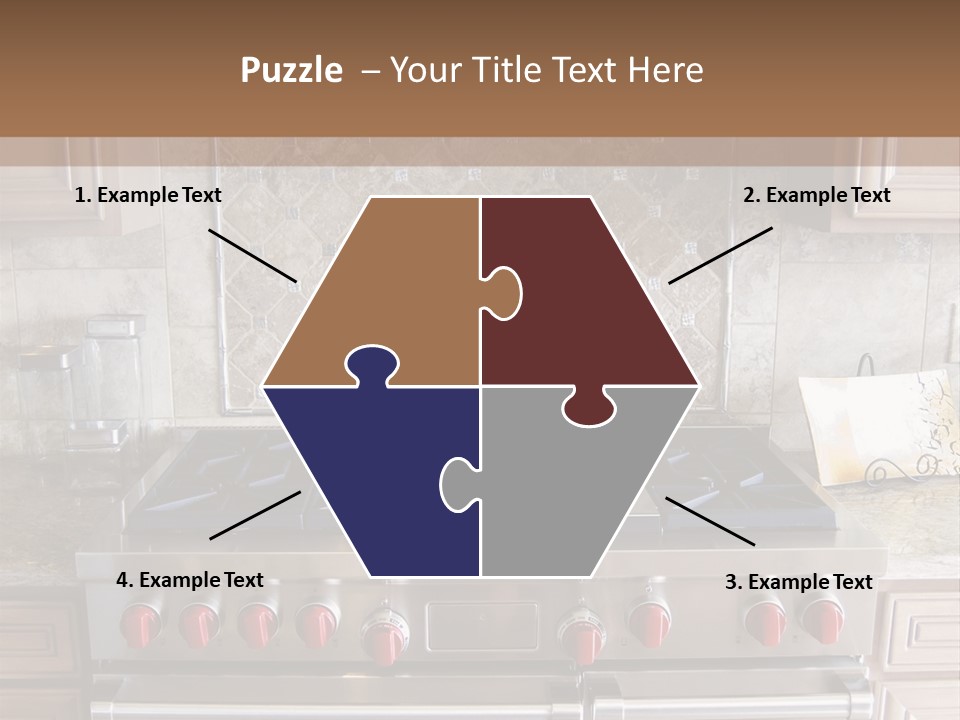 A Stove Top Oven Sitting Inside Of A Kitchen PowerPoint Template