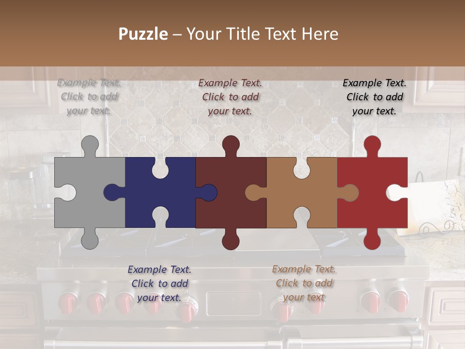 A Stove Top Oven Sitting Inside Of A Kitchen PowerPoint Template