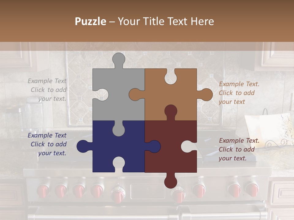 A Stove Top Oven Sitting Inside Of A Kitchen PowerPoint Template