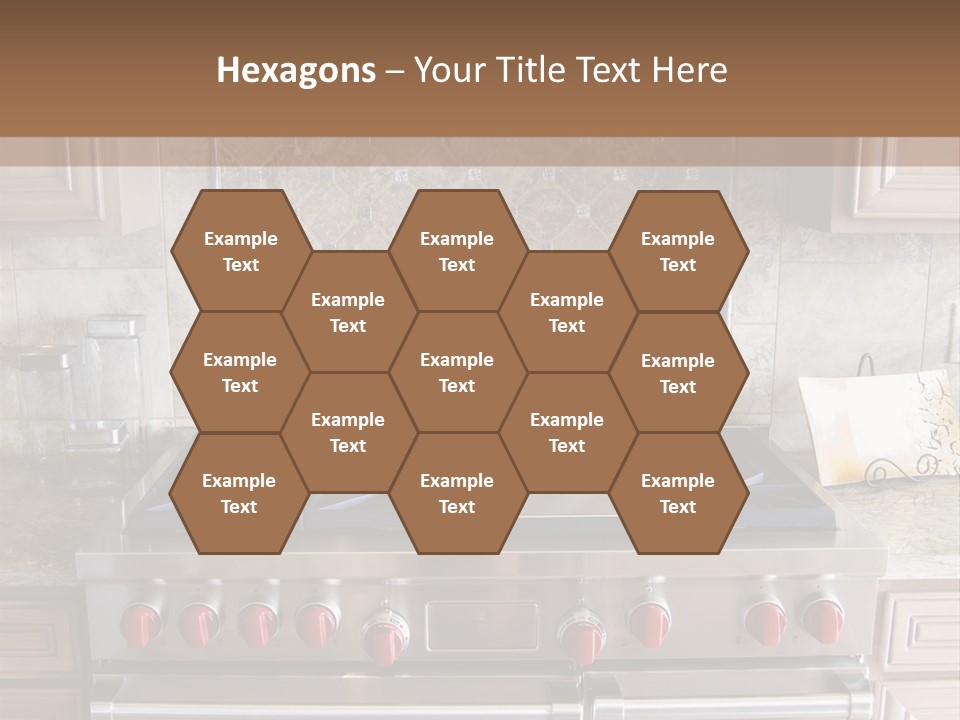 A Stove Top Oven Sitting Inside Of A Kitchen PowerPoint Template