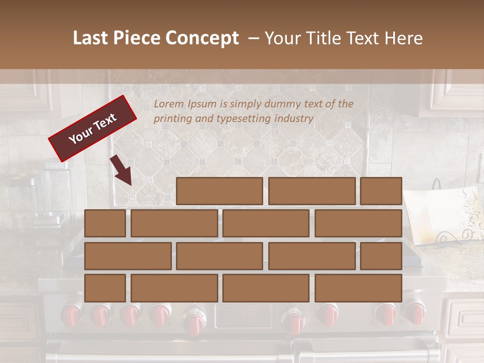 A Stove Top Oven Sitting Inside Of A Kitchen PowerPoint Template