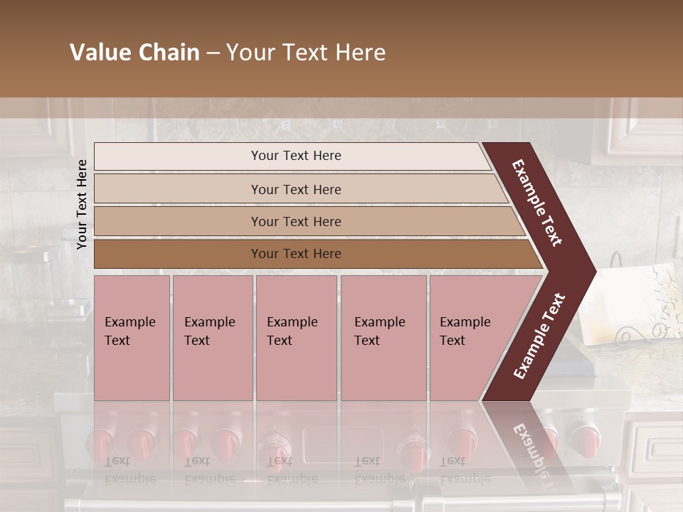 A Stove Top Oven Sitting Inside Of A Kitchen PowerPoint Template