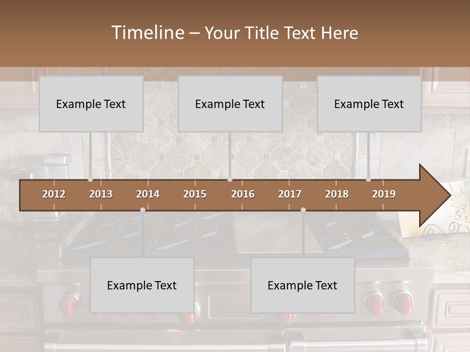 A Stove Top Oven Sitting Inside Of A Kitchen PowerPoint Template