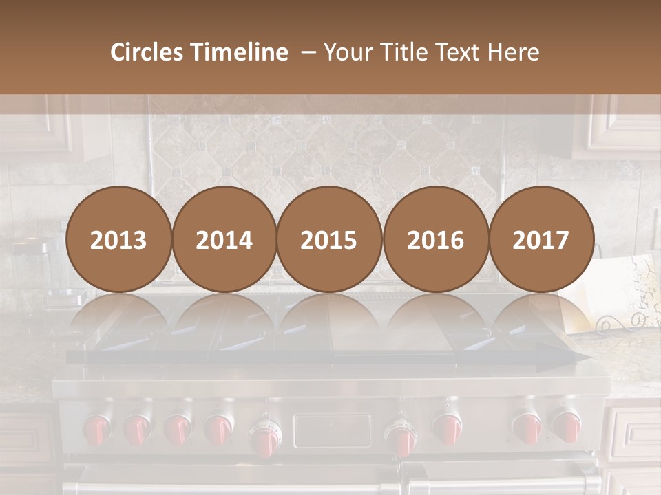 A Stove Top Oven Sitting Inside Of A Kitchen PowerPoint Template
