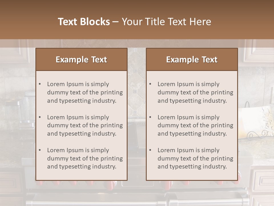 A Stove Top Oven Sitting Inside Of A Kitchen PowerPoint Template