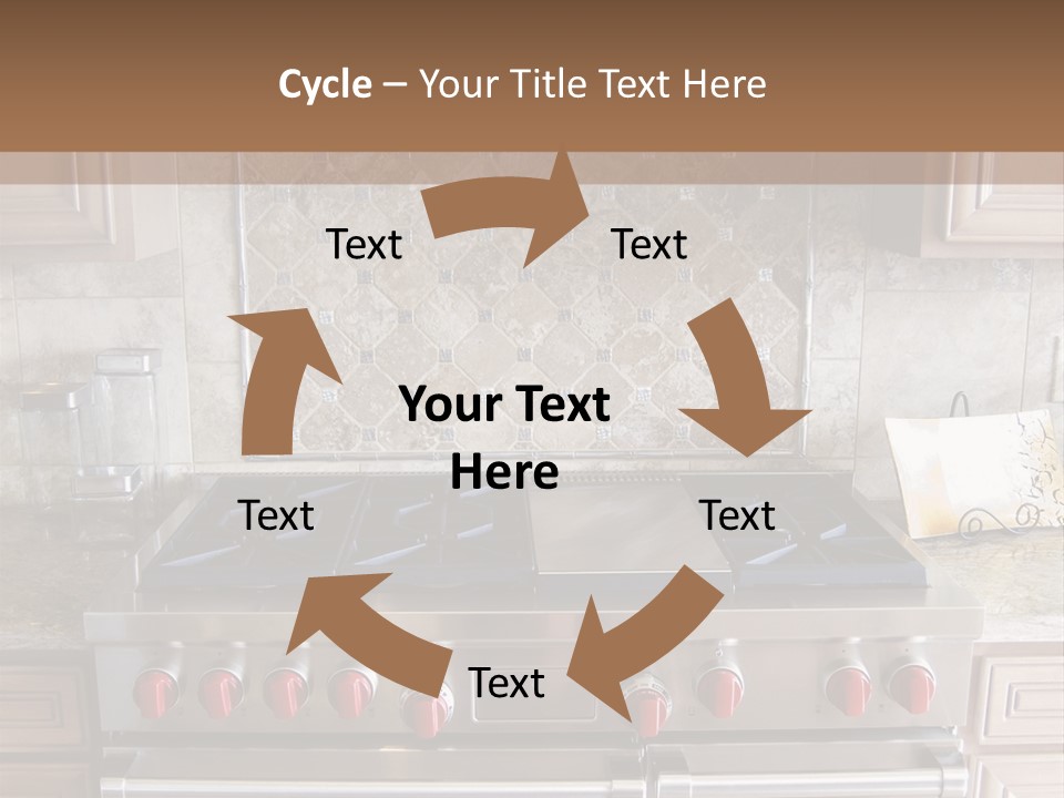 A Stove Top Oven Sitting Inside Of A Kitchen PowerPoint Template