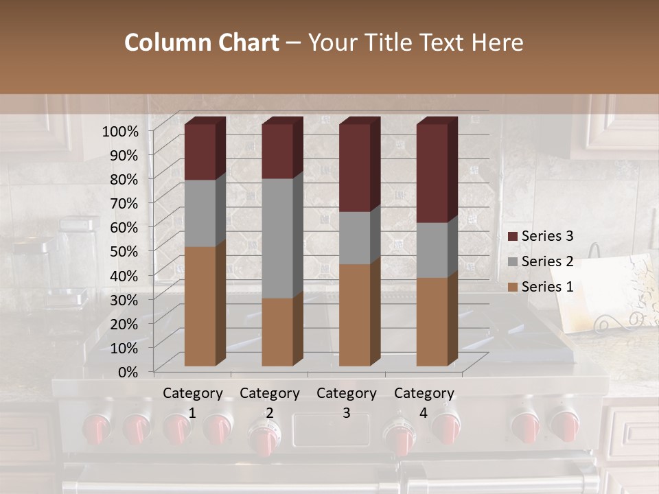 A Stove Top Oven Sitting Inside Of A Kitchen PowerPoint Template