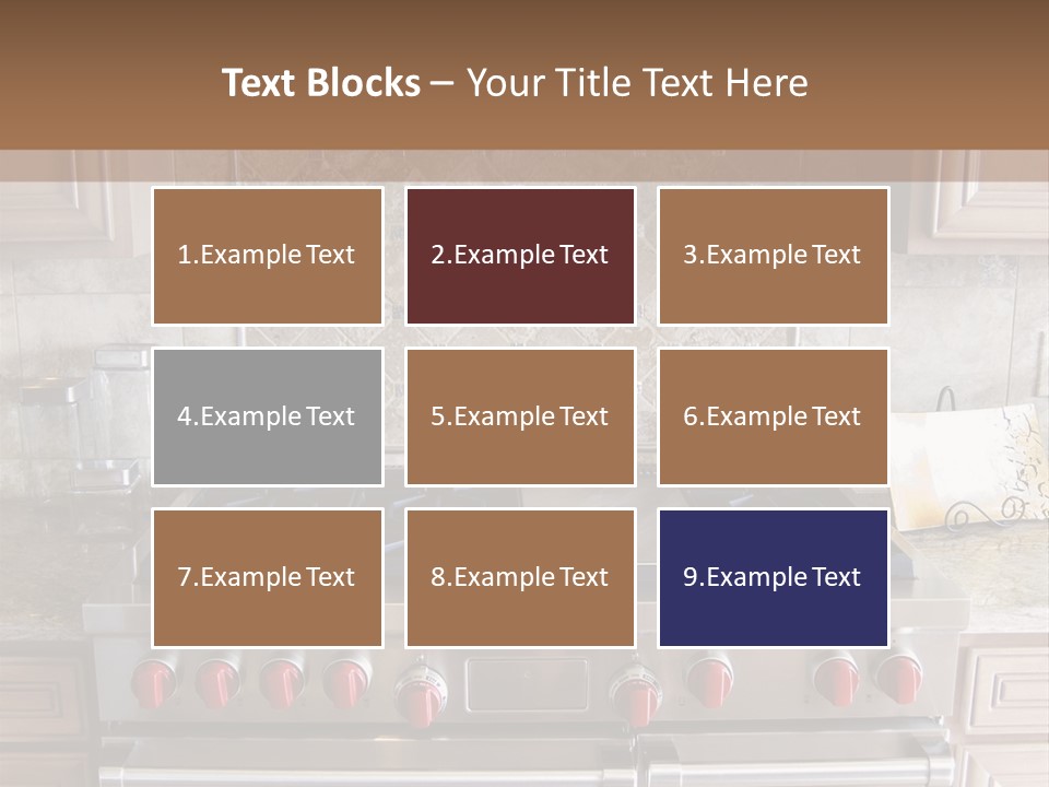 A Stove Top Oven Sitting Inside Of A Kitchen PowerPoint Template