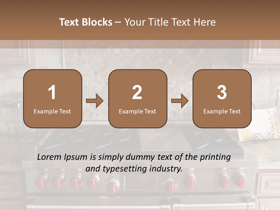 A Stove Top Oven Sitting Inside Of A Kitchen PowerPoint Template