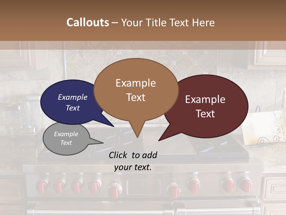 A Stove Top Oven Sitting Inside Of A Kitchen PowerPoint Template
