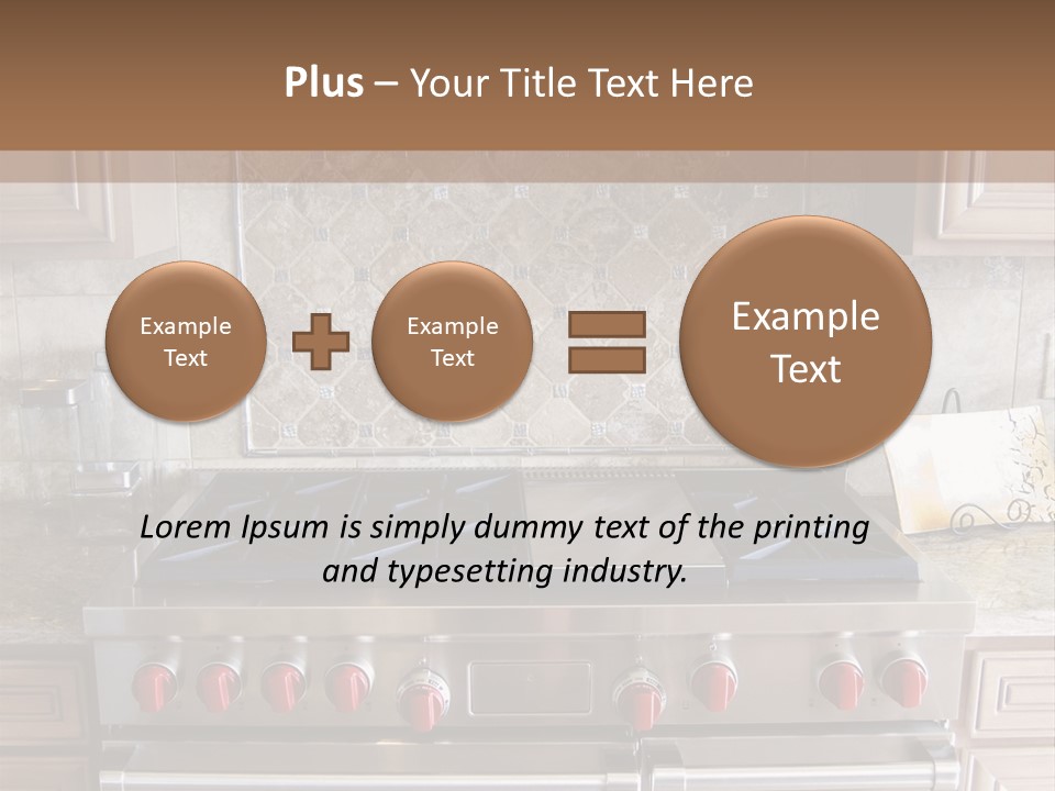 A Stove Top Oven Sitting Inside Of A Kitchen PowerPoint Template