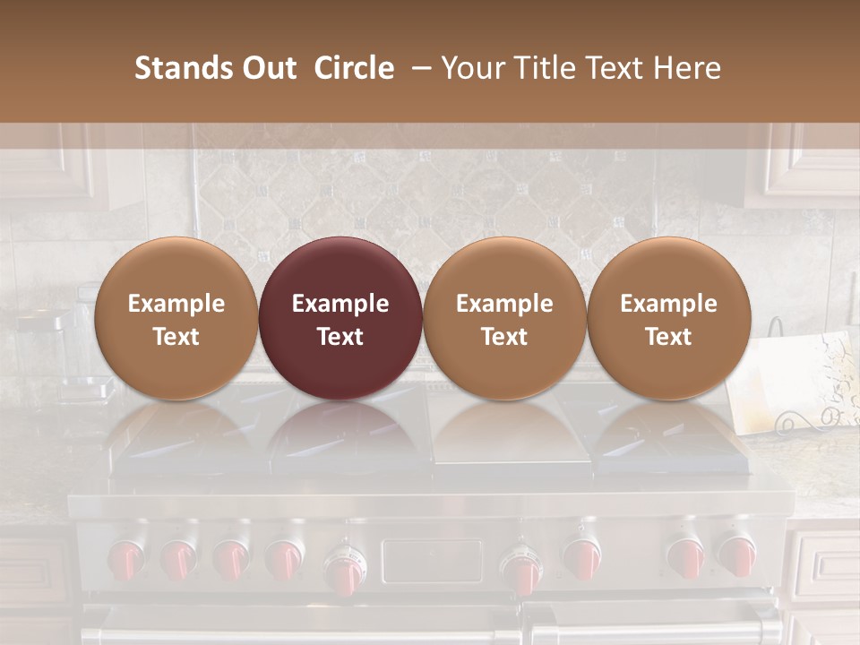A Stove Top Oven Sitting Inside Of A Kitchen PowerPoint Template