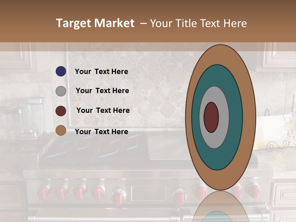 A Stove Top Oven Sitting Inside Of A Kitchen PowerPoint Template