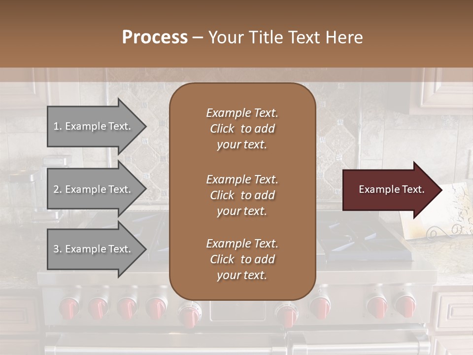 A Stove Top Oven Sitting Inside Of A Kitchen PowerPoint Template