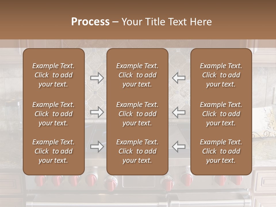A Stove Top Oven Sitting Inside Of A Kitchen PowerPoint Template