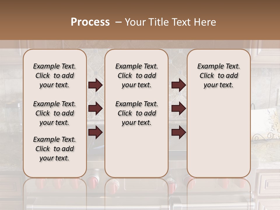 A Stove Top Oven Sitting Inside Of A Kitchen PowerPoint Template