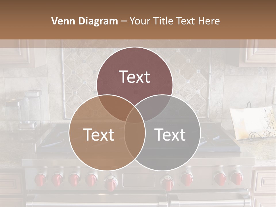 A Stove Top Oven Sitting Inside Of A Kitchen PowerPoint Template