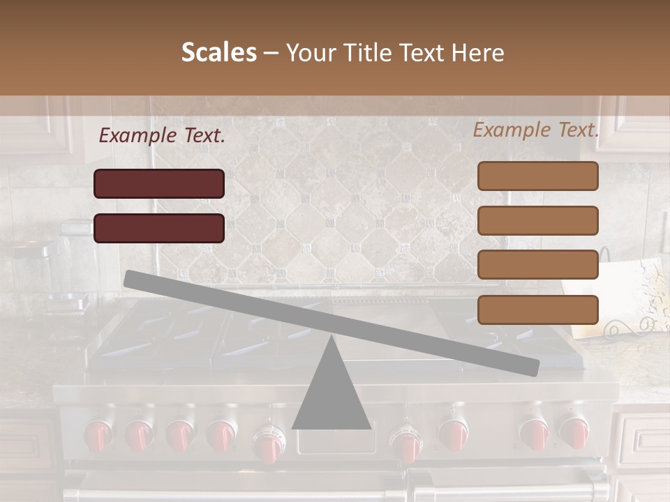 A Stove Top Oven Sitting Inside Of A Kitchen PowerPoint Template