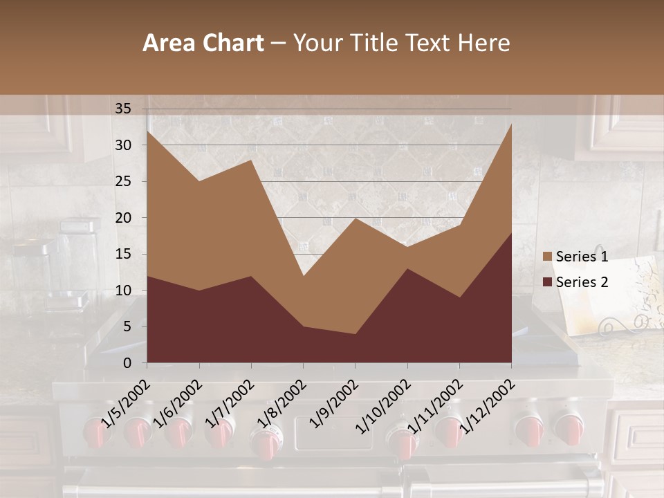 A Stove Top Oven Sitting Inside Of A Kitchen PowerPoint Template