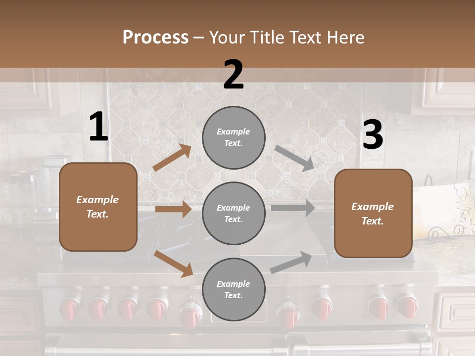 A Stove Top Oven Sitting Inside Of A Kitchen PowerPoint Template