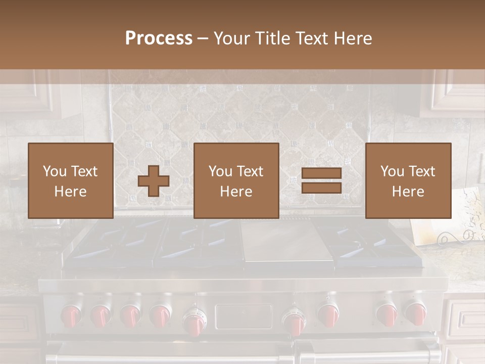 A Stove Top Oven Sitting Inside Of A Kitchen PowerPoint Template