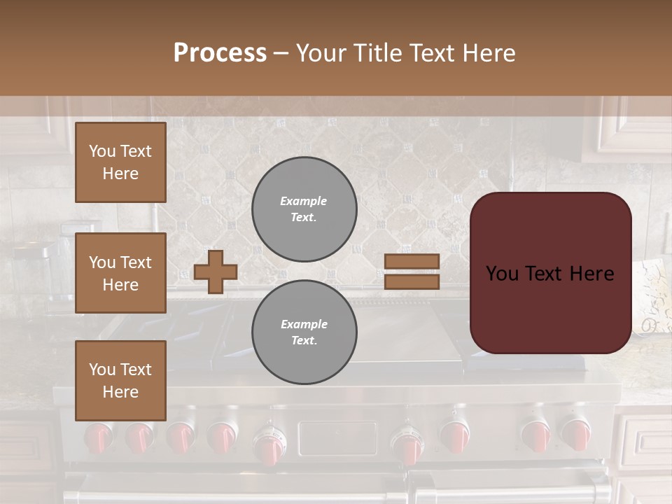 A Stove Top Oven Sitting Inside Of A Kitchen PowerPoint Template